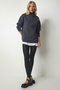 Women's Anthracite Stand Collar Basic Ribbed Sweatshirt UB00166