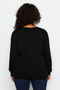 Siyah Pencere/Cut Out Detaylı Triko Kazak TBBAW24AN00061 - 5