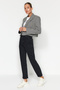 Black More Sustainable High Waist Comfort Straight Jeans Twoaw24Je00176 - 9
