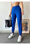 Women's Navy Blue High Waist Stretchy Jogger Sweatpants - 3