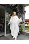 Custom Made Crepe Abaya Dress White - 3