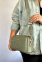 Medium Size Daily 5 Compartment Crossbody Women's Shoulder Bag 2053 green