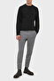 Wool Knit Logo Symbol Low Shoulder Crew Neck Regular Fit Sweater Men 6R1M - 2