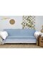 Natural Cotton Sofa Cover 170 X 210 Sofa Shawl Petrol Green - 4