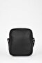 Men's Faux Leather Crossbody Bag - 4