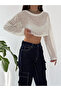 Women's Mesh Knitwear Blouse - 2