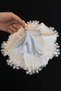 White Bride Groom Halay Handkerchief, Satin Vip Applique, Henna Night Wedding Bridesmaid Circumcision Promise Engagement - 3