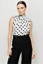 Crepe Fabric Wide Leg Trousers - 4