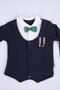 Vest-Looking Bow Tie Long Sleeve Baby Boy Bottom Top 2-Piece Stylish Set Gift Seasonal - 3
