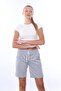 X Serüven 100% Cotton Women's Gray 2-Thread Pocket Shorts - 5