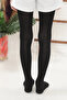 Girls' Cotton 4 Seasons Pantyhose, Plain Black School Socks - 8