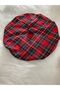 RED PLAIDED CHILDREN'S STRAP SHORTS SALOPET & RESSAM HAT & BOW TIE SET- - 5