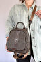 Medium Size Casual Crossbody and Backpack Women's Bag 2177 Coffee Combination - 5