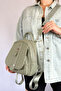Medium Size Daily Crossbody and Backpack Women's Bag 2177 Green Combination - 6