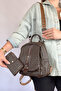 Medium Size Casual Crossbody and Backpack Women's Bag 2177 Coffee Combination