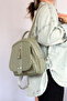 Medium Size Daily Crossbody and Backpack Women's Bag 2177 Green Combination - 5