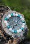 Purification Natural Stone Talisman Bracelet with Flat 8mm Stones (Aquamarine, Napacious, Apatite Stone) Chi-Zen Bracelet - 2
