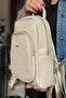 Stone Color Women's Multi-Compartment Adjustable Strap Backpack 4026-Gb - 3
