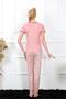 Women's Dusty Rose Short Sleeve Pajama Set 20391 - 4