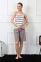 Fashion Line Women's Capri Suit with Rope Strap 3607 - 2