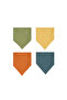 4 Pieces 100% Organic Cotton Double Layer Muslin Baby Scarf & Drool Bib with Two Snaps - 2