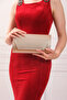 Women's Powder Fabric Evening Dress, Portfolio Evening Bag