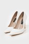 WOMEN'S WHITE GENUINE LEATHER HEELED STILETTO SHOES, NUMBER 35-40 - 5