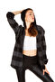 Hooded Zippered Unisex Checkerboard Pattern Lumberjack Shirt - 2