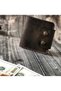 Genuine Leather Money Compartment Snap Wallet Card Holder - 3