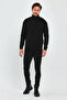 Men's Black Turtleneck Basic Knitwear Sweater - 3