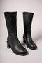 Secmodh Women's Boots Black Skin - 3