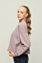 بلوزة نسائية بأكمام طويلة ورقبة على شكل حرف V من القماش الخاص كبيرة الحجم - 5