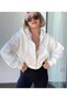 Women's Zippered Short 3 Thread Sweatshirt - 2