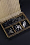Bull, Witcher and Wing Smoked Color Necklace Set with Wooden Special Gift Box - 4