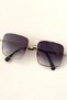 Reynmen Model Black Gradient Glass Gold Framed Uv400 Protected Pilot Sunglasses - 2