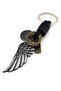 Angel Wing Genuine Leather Metal Keychain KC045
