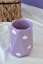 Cloudy Lilac Pen Holder & Toothbrush Holder & Makeup Brush Holder - 2