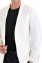 White D. Slim Fit Patterned Mono Collar Casual Jacket - 4