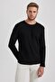 Slim Fit Crew Neck Basic Long Sleeve T-Shirt