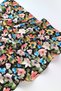 Beauty Garden Watercolor Crispy Floral Patterned Black Vegan Silk Scarf Bandana - 8