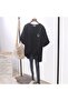 zolid wear Smile Printed Black Unisex Oversize T-shirt - 2