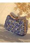 EVENING DRESS BLUE BAG WITH TEKTAŞ HANDLES