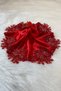 Red Bride Groom Halay Handkerchief, Satin Vip Applique, Henna Night Wedding Bridesmaid Circumcision Promise Engagement