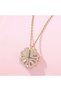 Pop Up Clover Necklace Love Heart Pendant Choker Chain Necklace Stainless Steel Jewelry Gift Yellow Color - 5