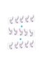 3 Pieces of 5 Transparent Hanger Wall Hanger Non-Marking Strong Adhesive Bathroom Kitchen Towel Hook