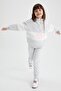 Girls' Gray Jogger Standard Fit School Sweatpants - 3