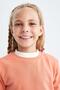 Girl's Crew Neck School Sweatshirt - 5
