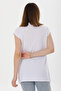 Women's Black and White 2-Piece High Collar Sleeveless Knitted Cotton Tunic - 5
