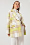 Women's Green Plaid Coat - 2