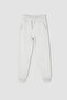 Girls' Gray Jogger Standard Fit School Sweatpants - 6